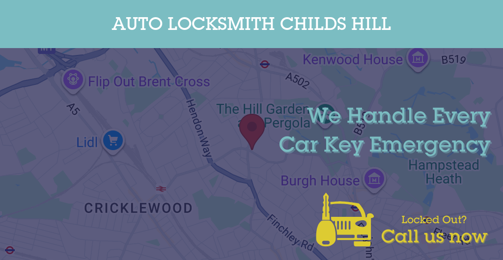Auto Locksmith Services in Childs Hill - NW postcode