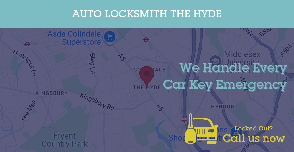 Auto Locksmith Services in The Hyde - NW postcode